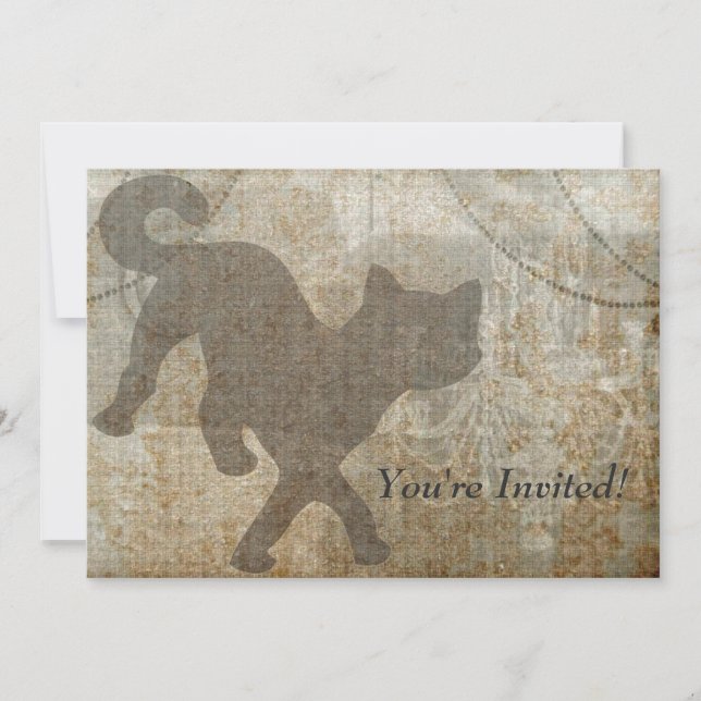 Convites Partido francês do adulto do candelabro da (Frente)