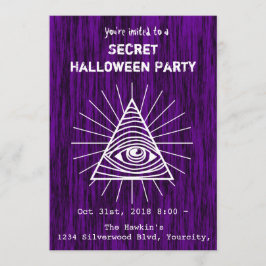 Convites Partido Illuminati Halloween