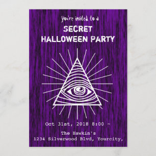 Convites Partido Illuminati Halloween