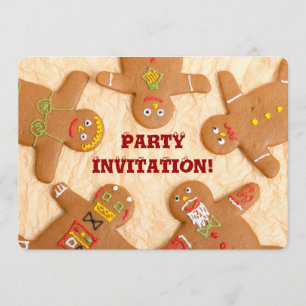 Convites Partido Invitatation do homem de pão-de-espécie