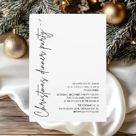Convites Partido Jante de Natal minimalista