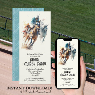 Convites Partido Jockeys e Racecavalo Derby