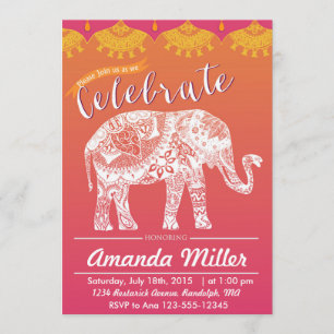 Convites Partido Marroquino - Inspiração Indiana - Tema 