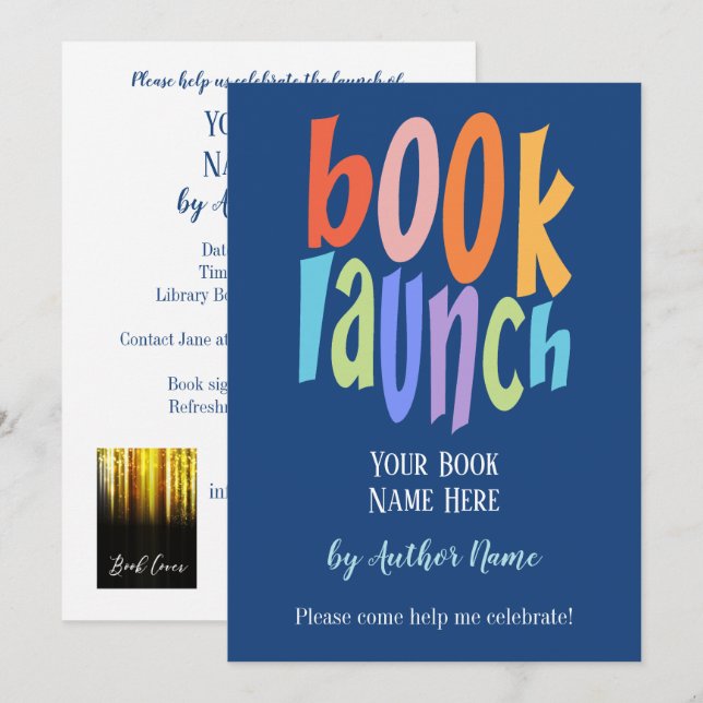 Convites Partido Moderno do Lançamento do Livro (Frente/Verso)