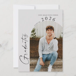 Convites Partido Moderno Mínimo de Dois Formandos Gêmeos de