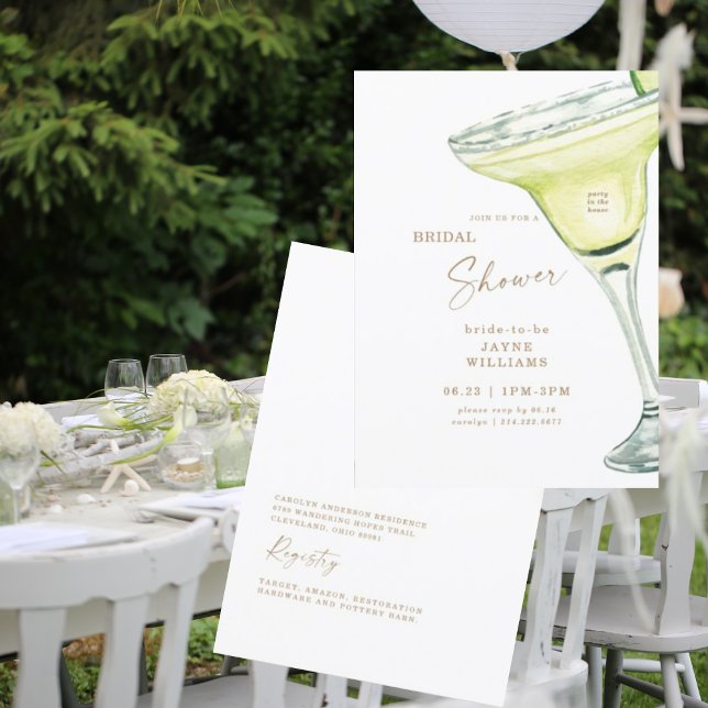 Convites Partido no Chá de panela Margarita (Criador carregado)