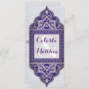 Convites Partido ou Casamento turco-árabe marroquino persa