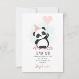 Convites Partido Panda Obrigado