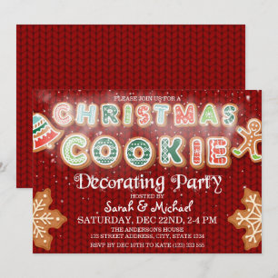 Convites Partido Personalizado para Decoração de Biscoito