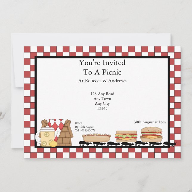 Convites Partido Picnic (Frente)