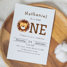 Convites Partido primeiro aniversario Selgle Safari