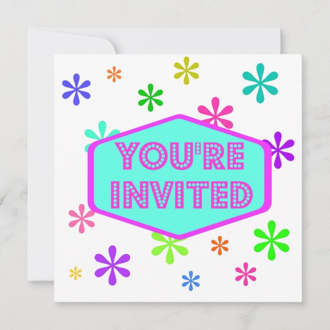 Convites Partido retro (Frente)