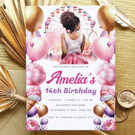 Convites Partido Rollercoaster Afro-Americano