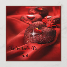 Convites Partido Romântico de Dias de os namorados de Coraç