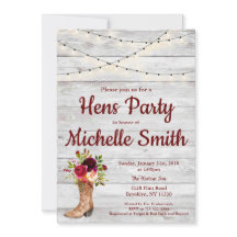 Partido Russo Country Western Boot Vintage Hens