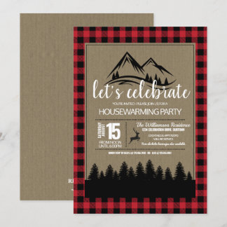 Convites Partido Rustic Country Housearming