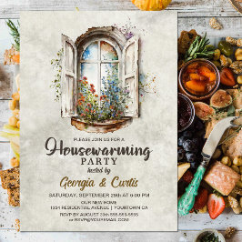 Convites Partido Rustic Country Wildflower House