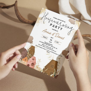 Convites Partido Rustic Hand Drawing