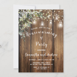 Convites Partido Rustic Housearming