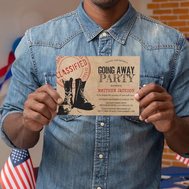 Convites Partido Rustic Militar Indo Embora | Adeus (Criador carregado)