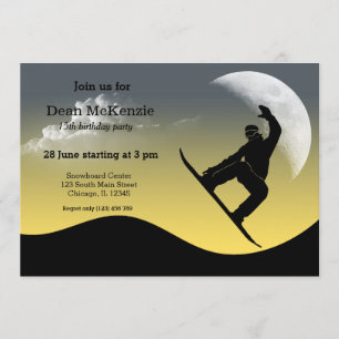Convites Partido Snowboard