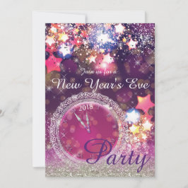 Convites Partido Sparkling da véspera de Ano Novo