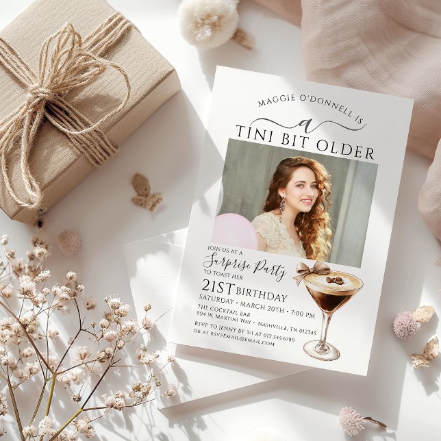 Convites PARTIDO SURPRESA A Tini Bit Antigo Martini 21rua (Criador carregado)