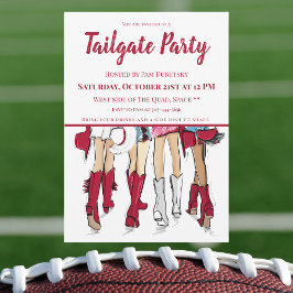 Convites Partido Tailgate Alabama Meninas Cowboy Boots Crim