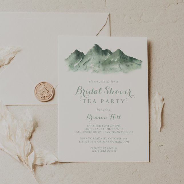 Convites Partido Tea do Chá de panela do País das Montanhas (Criador carregado)