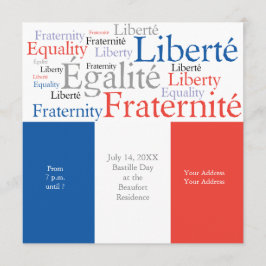 Convites Partido Tema Francês com Bandeira Francesa