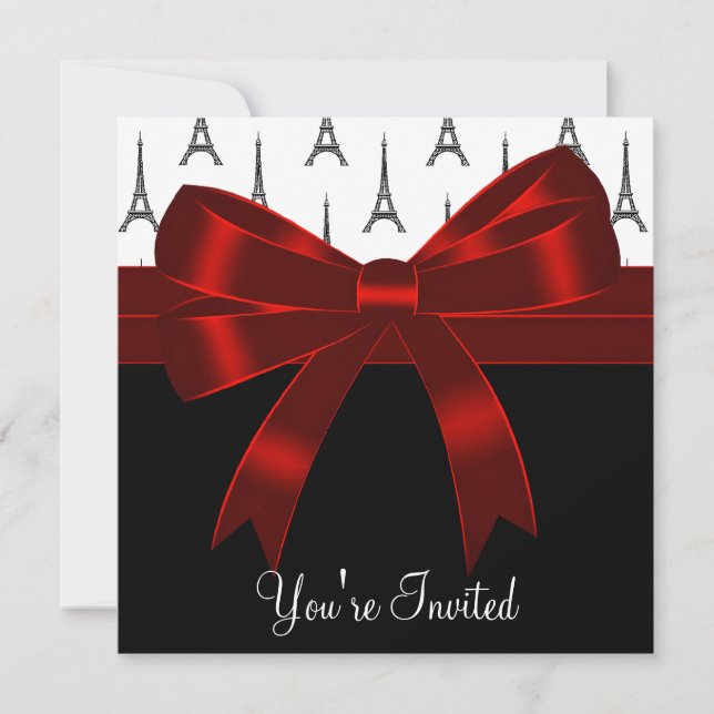 Convites Partido Torre Eiffel de Paris (Frente)