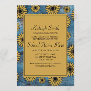 Convites Partido Tronco da Faculdade Floral Amarela de Deni