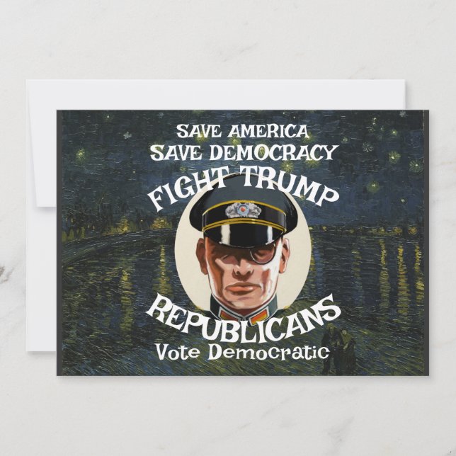 Convites Partido Trump Republicano Formando Casamento de Ap (Frente)