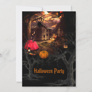 Convites Partido Witchy Halloween