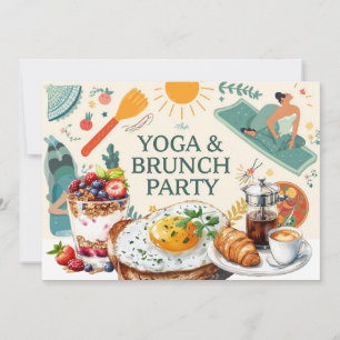 Convites Partido Yoga e Brunch