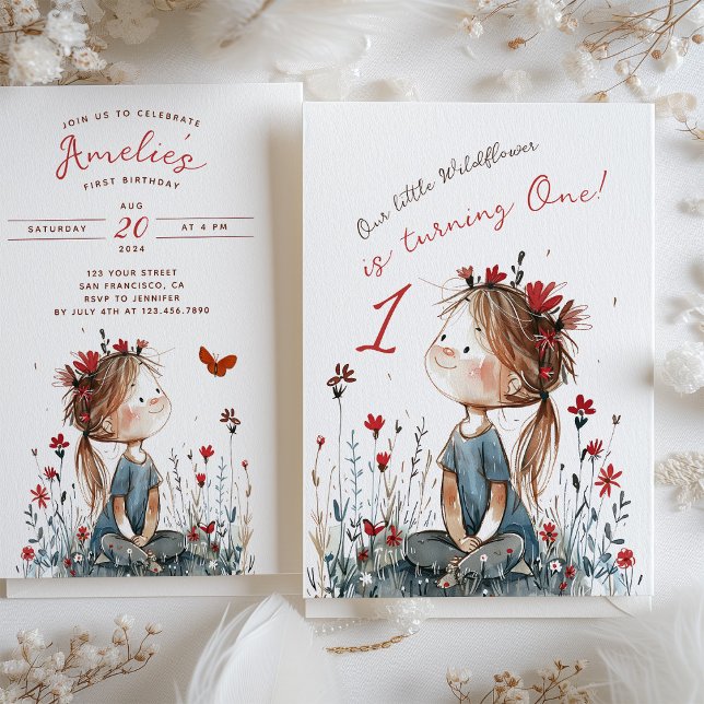 Convites Parto De Um Ano De Marivela Branca (Criador carregado)