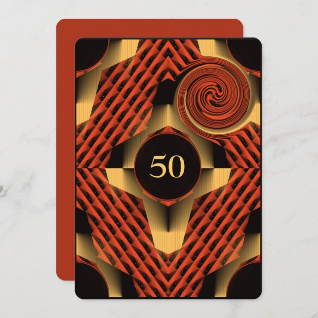 Convites Party Red (Frente/Verso)