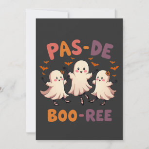 Convites Pas de boo-ree Dança de Ballet Assustador de Hallo