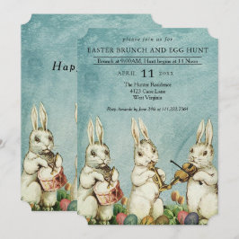 Convites Páscoa Brunch e Coelhinho de Ovo