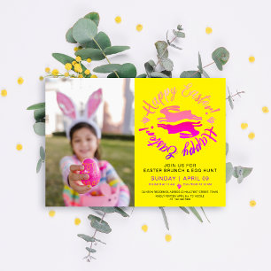 Convites Páscoa Colorida Brunch Hunt Bunny Foto
