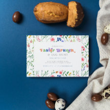 Páscoa Colorida de Flores Selvagens Brunch e Caça 