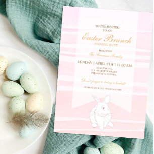 Convites Páscoa de Leitura Moderna de Aquarelas Brunch de O