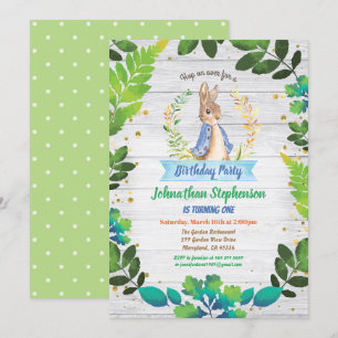 Convites Páscoa de Primavera de primeiro aniversário do B