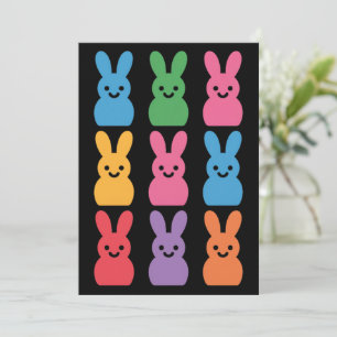 Convites Páscoa Dia Coelhinho Ovos Xadrez Leopardo