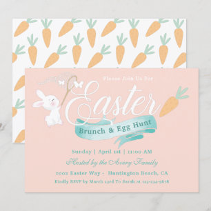 Convites Páscoa Moderna Elegante Brunch