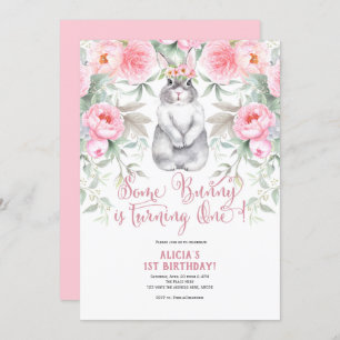 Convites Páscoa, Primavera, Garota 1 rua Convidam, Um Coelh