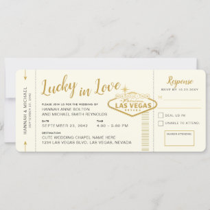 Convites Passagem de Embarque Bilhete Las Vegas Casamento n