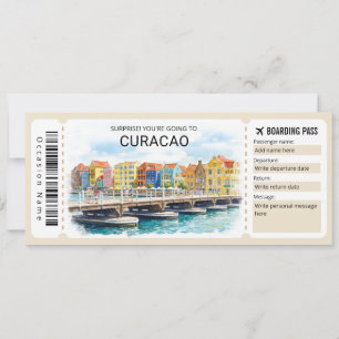 Convites Passagem de Embarque para Curaçao