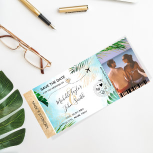 Convites Passagem de Embarque Salve a Data Mapa Mundial Fot