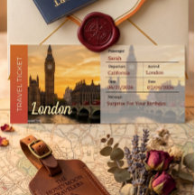 Passagem de Embarque Surpresa Viagem a Londres
